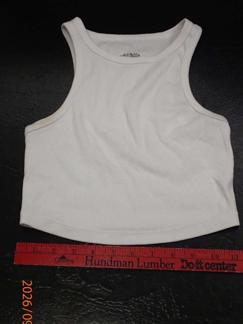Wild Fable White Crop Tank Top Size Small